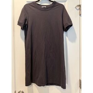 Splendid Women Charcoal Gray Cotton Modal T-Shirt Mini Dress RS2D190 XS